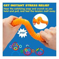 Ensemble de jouets sensoriels anti-stress en plastique de qualité supérieure, tube pop girafe pour bébé, soulagement de l'anxiété et du TDAH, outils sensoriels Toysrunner EN71