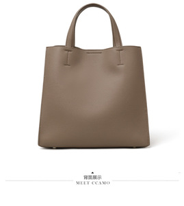 Bolso de Mano de Cuero Genuino para Mujer, Piel de Vacuno de Primera Capa, Bolso de Hombro, Bandolera, Bolso Tote, Bolso Tipo Cubo de Gran Capacidad - Product Image 6