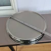 Tamis d'essai standard 200 mm ASTM E11 SS304 à mailles ultra fines 100-200 (0,15-0,075 mm) pour la gradation de poudres en laboratoire pharmaceutique