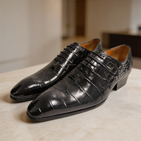 Chaussures habillées en cuir véritable pour hommes, vente en gros d'usine, de haute qualité, à lacets, antidérapantes, pour le bureau et les mariages