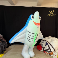 Costume de raie manta gonflable pour fête marine