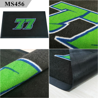 Tapis personnalisé avec logo d'entreprise, respirant, à poils ras, en nylon, antidérapant, avec dos en caoutchouc, pour les chaînes de magasins de détail