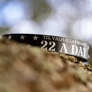 22 Day Push-Up Black Plated Stainless Steel <strong>Memorial</strong> <strong>Bracelet</strong> Fashionable Day <strong>Bracelet</strong> with Engraving - Product Image 5