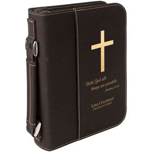 Housse de Bible Premium BSCI avec fermeture éclair et poignée, fabriquée par une usine - Product Image 3