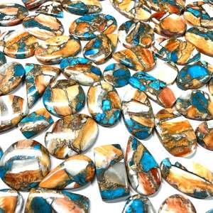 พลอยธรรมชาติ คอปเปอร์ โอสเตอร์ เทอร์ควอยซ์ คละขนาดและรูปทรง คุณภาพสูงสุด พลอยหลวม ราคาโรงงานขายส่ง - Product Image 6