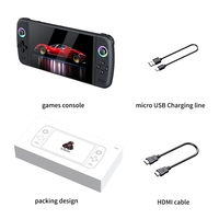 JSGAMING M27 Console de Jeux Portable, Écran Large de 7,0 Pouces, Console Vidéo Rétro de Poche, Prise en Charge du Système LINUX Emelec