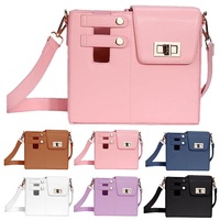Sac de transport élégant et multifonctionnel en cuir PU de luxe pour femme, avec sangle, pour gobelet isotherme de 40 oz et bouteille d'eau