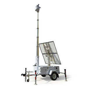 Mobile Solar CCTV Trailer <b>With</b> GPS Battery <b>Camera</b> UST-600S Portable Solar CCTV Trailer Mobile <b>Security</b> Trailer Mobile <b>Security</b> C - Product Image 3
