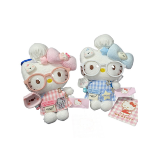 Portachiavi con orsetto di peluche ricamato, cappello da chef e bavaglino, antistress, in poliestere, per bambini, matrimoni, Babbo Natale - Product Image 1