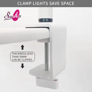 Lampe à ongles demi-lune pour salon bras réglable et <span class=keywords><strong>pince</strong></span> éclairage LED lumineux pour manucure Nail Art - Product Image 5