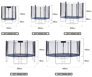 Zoshine 10ft 12ft 14ft ổn định Trampoline ngoài trời lớn Trampoline với bao vây Net sân sau Trampoline giường - Product Image 6