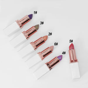 OEM ODM <strong>Rossetto</strong> Lucido Glitter Lipstick Balm Lip Shimmer Pearl Shine Lipstick - Product Image 4