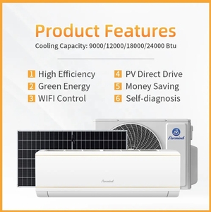 เครื่องปรับอากาศพลังงานแสงอาทิตย์ R 9000Btu 12000Btu 18000Btu 24000Btu พร้อมแผงโซลาร์เซลล์และแบตเตอรี่ AL-ER เครื่องปรับอากาศพลังงานแสงอาทิตย์ - Product Image 6
