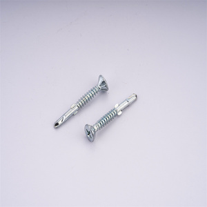 Chine vente en gros en acier au carbone zingué vis autotaraudeuse à tête fraisée à empreinte cruciforme - Product Image 3