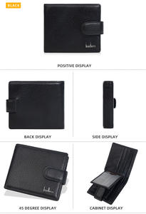 Baellerry nuovo <span class=keywords><strong>portafoglio</strong></span> <span class=keywords><strong>da</strong></span> <span class=keywords><strong>uomo</strong></span> in vera pelle sottile e minimalista <span class=keywords><strong>piccolo</strong></span> portafogli per carte funzionale Bifold Short Business Wallet - Product Image 5