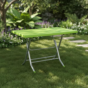 Hot Sale 110cm Custom Color Rectangular Center <b>Foldable</b> Plastic Folding <b>Table</b> Picnic <b>Camping</b> Indoor Outdoor Use Wholesale Supply - Product Image 3
