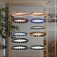 Bracelet tendance en pierres naturelles, fait main, en cristal énergétique, avec pierres précieuses de guérison, plaqué argent, extensible, pour soirée