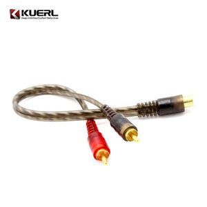 الجملة RCA Y كابل مهايئ مجزأ واحد إلى اثنين موصل سيارة مقسم صوت كابل - Product Image 5