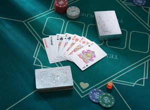 Playing Card 24k Gold Playing Cards <strong>Euro</strong> <strong>1000</strong> Currency Bill <strong>Banknote</strong> Design Gold Plated - Product Image 4