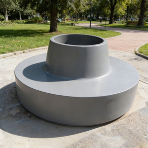 Banco para Plantar Árboles de Tamaño Personalizado, Sillas Ligeras de Fibra de Vidrio para Paradas de Autobús y Áreas de Tránsito - Product Image 1