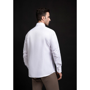 Hombres Slim Fit <span class=keywords><strong>Normal</strong></span> Cuff Vestido Camisas - Product Image 4