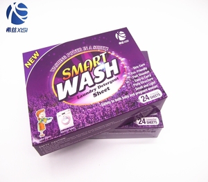 Fuente de la fábrica buena venta ropa limpia famoso lavandería detergente de lavado de hojas de papel - Product Image 2