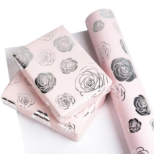 Custom Eco-Friendly Pink Floral <b>Pattern</b> Double-Sided Coated Art <b>Paper</b> Roll 100GSM Recyclable Digital Printing Compatible Gift - Product Image 3