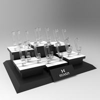 Table de présentation de montres multifonctionnelle HUAXIN, luxe sur mesure, laquée mate, en MDF+PU, respectueuse de l'environnement, pour bijoux.