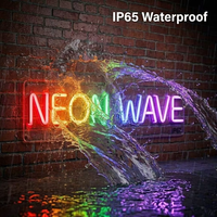 Insegna al Neon LED Impermeabile IP65 Certificata CE per Esterni, Decorazione per Negozi, Dimmerabile, Luce Bianca Calda, Segnaletica in Acrilico