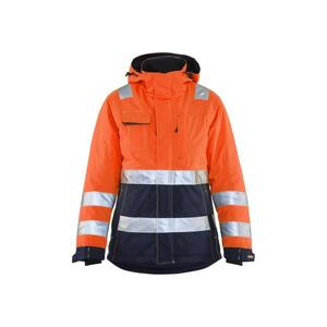 BLAKLADER - 487219875389XXXL Women's <b>Hi</b>-<b>Vis</b> Winter <b>Jacket</b> <b>Orange</b>/Navy blue - EAN 7330509503584 <b>HI</b>-<b>VIS</b> WORKWEAR - Product Image 1