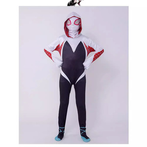 Disfraz de Gwen Spider-Man para niños de 8 a 13 años, poliéster, para Halloween, cosplay, juegos de rol, moda urbana - Product Image 4
