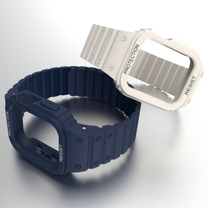 สายนาฬิกาซิลิโคนแม่เหล็กปรับได้ของ Ryb สำหรับ <span class=keywords><strong>Apple</strong></span> <span class=keywords><strong>Watch</strong></span> Series 7 6 5 4 3 <span class=keywords><strong>2</strong></span> 1 <span class=keywords><strong>SE</strong></span> 41mm 42 <span class=keywords><strong>44</strong></span> 45mm - Product Image 1