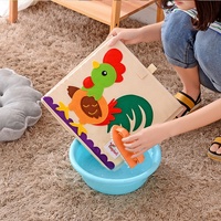 Vente en gros de boîtes de rangement pour jouets d'enfants en tissu non tissé personnalisées, lavables, pliables, avec des motifs de dessins animés
