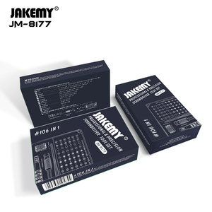 Kit d'outils <span class=keywords><strong>de</strong></span> réparation portable DIY pour téléphone, ordinateur portable et console <span class=keywords><strong>de</strong></span> <span class=keywords><strong>jeu</strong></span>, <span class=keywords><strong>avec</strong></span> embouts magnétiques <span class=keywords><strong>de</strong></span> précision 106-en-1, modèle JM-8177, en plastique OEM - Product Image 2