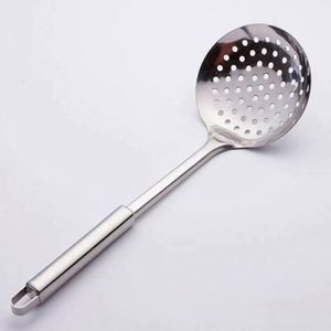 Cuchara Coladora de Cocina para Aceite y Espumadera para Fideos, Cuchara Ranurada Tipo Colador de Acero Inoxidable 410, Estilo Europeo - Product Image 2
