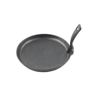 Poêle à crêpes en fonte pré-assaisonnée à poignée unique, plaque <span class=keywords><strong>de</strong></span> cuisson plate, poêle à crêpes, tortillas, dosas, tawa, pour cuisinière à gaz et à induction - Product Image 1
