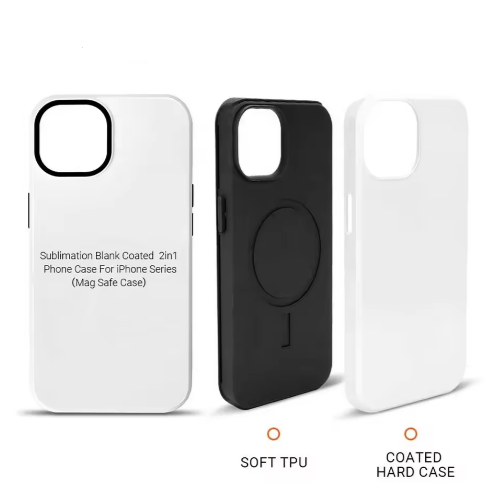 Subbank Wholesale 3D 2 in 1 Magnetic for Iphone Series Blank Sublimation Phone Case Custom Print Magnet Protective Case