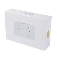 Boîte d'emballage rigide pour appareils électroniques, finition blanche propre, impression personnalisée du logo de la marque sur la surface