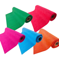 Lot de rouleaux de feutre polyester doux et colorés, tissu non-tissé pour tapis, artisanat et couture DIY, 40cm*2.5m