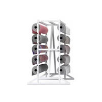 Fabricant de présentoir Présentoir à rouleaux de tapis en métal mobile personnalisé avec roue