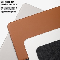 Tapis de bureau moderne surdimensionné en feutre et cuir 30x60cm, antidérapant, pour jeux, écriture, clavier d'ordinateur, accessoire de décoration de table de bureau