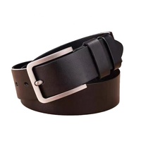 Ceintures de mode pour hommes en cuir synthétique, populaires, avec plusieurs styles de boucles à ardillon, boucle en alliage de zinc, ceintures à ardillon, noires
