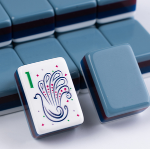 Custom Luxury Grey Mahjong Tile American <strong>Majong</strong> <strong>Set</strong> 160 4 Layer Acrylic Engraved UV Eco-Friendly Durable OMM Travel Game Gift - Product Image 4