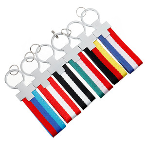 <span class=keywords><strong>Porte</strong></span>-clés en corde tressée avec design drapeau M pour <span class=keywords><strong>Mercedes</strong></span>, bande en nylon S Line Allemagne, logo personnalisé, <span class=keywords><strong>cuir</strong></span> écologique, alliage de haute qualité - Product Image 6
