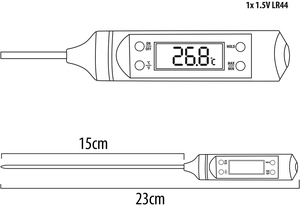 Gran oferta, sonda de comida Digital electrónica portátil, termómetro de cocina, Material metálico, termómetro para carne y barbacoa - Product Image 3