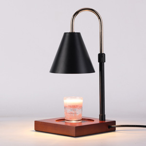 Lampe chauffe-bougie électrique haut de gamme avec variateur d'intensité et prise EU US AU, diffuseur de cire d'aromathérapie sans fumée, lampe de table décorative parfumée - Product Image 1