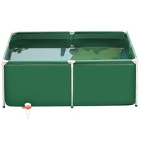 Bassin à poissons en toile personnalisable, pliable, en bâche, en PVC, pour l'élevage de poissons en provenance de Chine