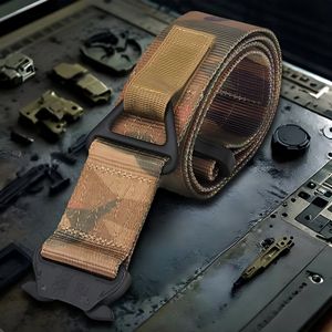 Ceinture tactique en nylon à dégagement rapide AmpsafeX pour hommes, réglable, durable, équipement de plein air, normes de sécurité élevées, étui de chasse, noir - Product Image 5