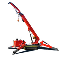 Grue araignée 3 tonnes, 5 tonnes avec certification CE, grue araignée 8 tonnes haute performance, mini grue araignée 10 tonnes