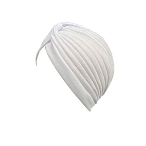 Vente chaude femmes couleur unie noeud croix ethnique africain Turban chapeau fait modal pour les femmes musulmanes-tête préférée de l'Amérique - Product Image 6